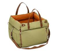 ForGue Asiento De Coche para Perros para Fiat Palio Tipo Strada Punto Cojín Grueso Y Antideslizante Mascotas con Correa Ajustable Suave E Impermeable Accesorios,Green Orange