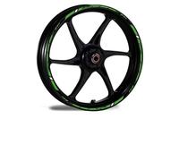 ForgUe Llantas de moto para K & Awasaki Para Z750 Z800 Z650 Para H2r Z900 Z1000 Para Z400 Para Zx6r Para N & INJA 300 Para W800 Adhesivo Moto Wheel Rim Decal Pegatinas para ruedas reflectantes (Color