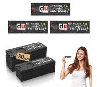 Forhandy 30 unidades Du Bist Wichtig im Team Chocolate Hülle Filz Dunkelgrau