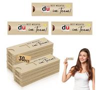 Forhandy 30pcs du bist wichtig im Team Geschenke Hülle Filz Geschenk für Chocolate - Braun