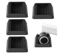 Forhandy 4 posavasos para muebles, antideslizantes, topes de goma, para piano, protección del suelo en interiores, cojines silenciosos para todos los suelos y ruedas, sofás y camas