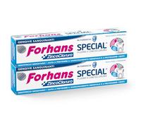 Forhans, Pasta de Dientes Especial, para las Encías con Cloruro de Zinc, para la Inflamación Gingival, Antiséptico, Antibacteriano y Antiinflamatorio, para la Higiene Oral, Encías Sanas, 2x75 ml