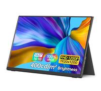 ForHelp - Monitor portátil de 14 pulgadas FHD1200P ultra delgado para monitor de laptop, USB-C y HDMI Plug & Play, monitor externo 100% SRGB, pantalla de extensor de altavoces duales, con cubierta