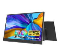 ForHelp - Monitor portátil de 14 pulgadas FHD1200P ultra delgado para monitor de laptop, USB-C y HDMI Plug & Play, monitor externo 100% SRGB, pantalla de extensor de altavoces duales, con cubierta