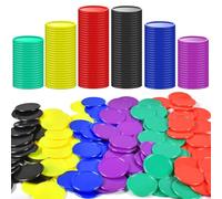 Forhome 300 Fichas de Póquer, Fichas de Juego, para Aprender Matemáticas y Juegos de Bingo, Las Fichas Utilizadas por los Niños para Contar, 6 Colores