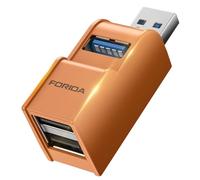 FORIDA Hub USB 3.0 de 3 puertos, divisor USB a 2 salidas USB 2.0 y 1 puerto USB-3.0