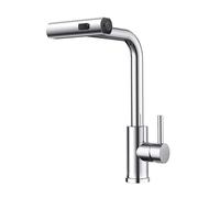 FORIOUS Grifo Cocina, Grifo Cocina Extraible de Alta Presión Torneira Cozinha Giratorio 360°, Monomando Acero Inoxidable con 3 Modos de Pulverización, Cromo Pulido