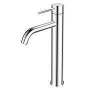 FORIOUS Grifo Lavabo Alto, Grifo Monomando para Lavabo en Acabado Cromado con Altura de Salida de 190 MM, Mezclador de un Solo Mango para el Lavabo del Baño, WC de Visitas