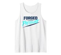 Forjado bajo presión: mentalidad Motivacional Fuerte Camiseta sin Mangas
