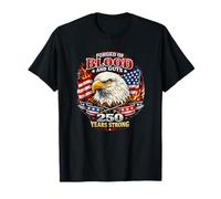 Forjado de Sangre y Tripas 250 años América Águila Calva Camiseta
