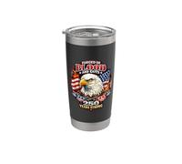 Forjado de sangre y tripas 250 años América Águila calva Vaso térmico de acero inoxidable de doble pared