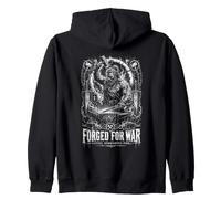 Forjado para Acero Recuerda al Herrero Vikingo del Fuego Sudadera con Capucha