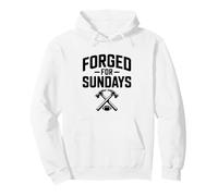 Forjado para los domingos: Fútbol Sudadera con Capucha