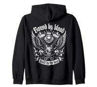 Forjados por la Sangre Motor Moto Calavera Sudadera con Capucha