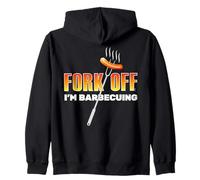 Fork Off es Humor Papá Barbacoa una Broma Grosera Adultos Sudadera con Capucha