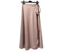 FORKIS Faldas de verano bohemias de una sola pieza, falda larga cruzada, con volantes y abertura lateral, de gasa, para la playa, para mujer, D, Talla única
