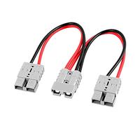 Forklift Battery Connector Charging Plug with 50A 600V 10AWG Cable Line Divided into Two Large Current for Various Electric Vehicles Including Carts and
