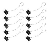 Forklift Connector Guard Cap 10Pcs | 175A Black Plastic Protective Housing | Industrial Cap for Electrical Tools/Industrial Equipment | Hard Texture, 175 Amp