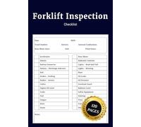Forklift Inspection Checklist: Forklift Operator Logbook for Daily Safety Checks and Maintenance Records