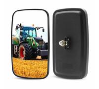 Forklift Rear View Mirrors, Square HD Wide-Angle Rearview Mirror Auxiliary Convex Mirror for Truck Trailer Forklift RV Track Loader, Lorry, 23.5CM x13.5CM, 2PCS