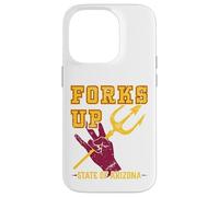 Forks Up - Universidad de Diseño del Estado de Arizona Carcasa para iPhone 14 Pro