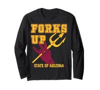 Forks Up - Universidad de Diseño del Estado de Arizona Manga Larga