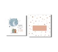 Forletter - Tarjeta de Felicitación, 15 x 15 cm, Mamá Luna