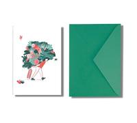 Forletter - Tarjeta de Felicitación, 15 x 21'5 cm, Flores