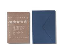 Forletter - Tarjeta de Felicitación Kraft, 15 x 21'5 cm, Profesor Excelente