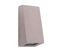 FORLIGHT - Aplique de pared exterior Karen Big acabado Cemento IP44 15W E27