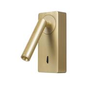 Forlight aplique de pared LED Colo, dorado, aluminio, altura 14 cm