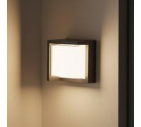 Forlight aplique de pared LED Creu, longitud 17 cm, negro