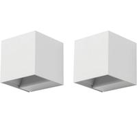 FORLIGHT Aplique Exterior LED (2uds) Haz de Luz Modulable 3000K Blanco Rex