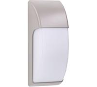 FORLIGHT Aplique exterior policarbonato gris 13x13x32 cm