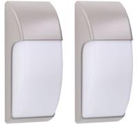 FORLIGHT Aplique Pared Exterior (2uds) Bombilla E27 Jardín IP65 Gris Area