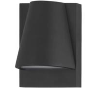 FORLIGHT Aplique pared exterior aluminio gris 13x9x17 cm