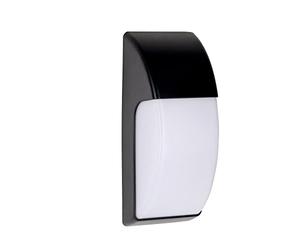 FORLIGHT Area - Aplique de Pared Exterior para Bombilla E27. Aplique Exterior de Pared o Techo para Jardín y Terraza. Lámpara de Pared Impermeable IP65. Color Negro