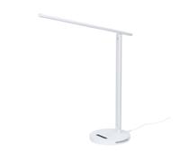 FORLIGHT Avance Flexo led táctil con Regulador de Intensidad y Temperatura de luz. Cargador para móvil de inducción. Blanco.