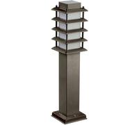 FORLIGHT Baliza acero inoxidable marrón 10x10x45 cm