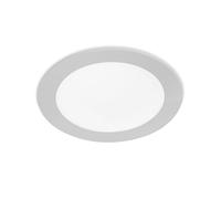 FORLIGHT Easy Circular Downlight con LED integrado 4000K para iluminar hacia abajo ON/OFF ø22,5cm Color Gris