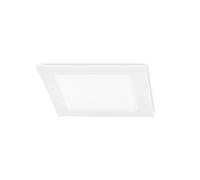 FORLIGHT Easy - Downlight da incasso quadrato a LED integrato bianco opaco - bianco caldo