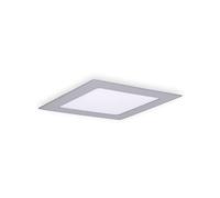 FORLIGHT Easy - Downlight da incasso quadrato a LED integrato grigio - bianco caldo