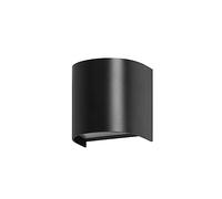 FORLIGHT Foix - Aplique de Pared Exterior GU10 para Jardín y Terraza IP65 de Color Negro