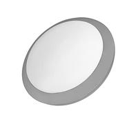 FORLIGHT Ford Round - Aplique de Pared Exterior para Bombilla E27. Aplique Exterior de Pared o Techo para Jardín y Terraza. Plafón Impermeable IP65. Color Gris