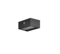 FORLIGHT Forlight Top - Aplique Solar Exterior LED 3W. Aplique de Pared con Placa Solar para Jardín y Terraza. Blanco Cálido 3000K. Color Gris Urbano