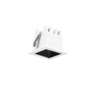 Forlight forligth jim - downlight empotrable de techo led cuadrado luz cálida 3000k de aluminio color blanco 44x44mm