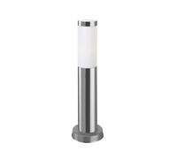 FORLIGHT Koral (2 uds) Baliza Exterior para Jardín Resistente al Agua IP55. Poste de Luz para Sendero y Camino. Lámpara Bolardo de Acero Inoxidable Gris Urbano 23W. Farolillo Moderno Zonas de Paso