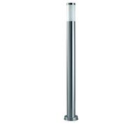 FORLIGHT Koral - Baliza Exterior de Jardín Impermeable Resistente al Agua IP55. Poste de Luz para Sendero y Camino. Lámpara Bolardo de Acero Inoxidable para Bombilla E27