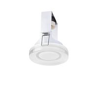 FORLIGHT Lab - Downlight Empotrable GU10, 90mm Diámetro, Techo Interior, Difusor Cristal, Blanco, Iluminación Eficiente y Moderna para Hogar y Oficina