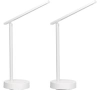 FORLIGHT Lámpara de Escritorio LED Regulable Aluminio Blanco (2uds) Archie